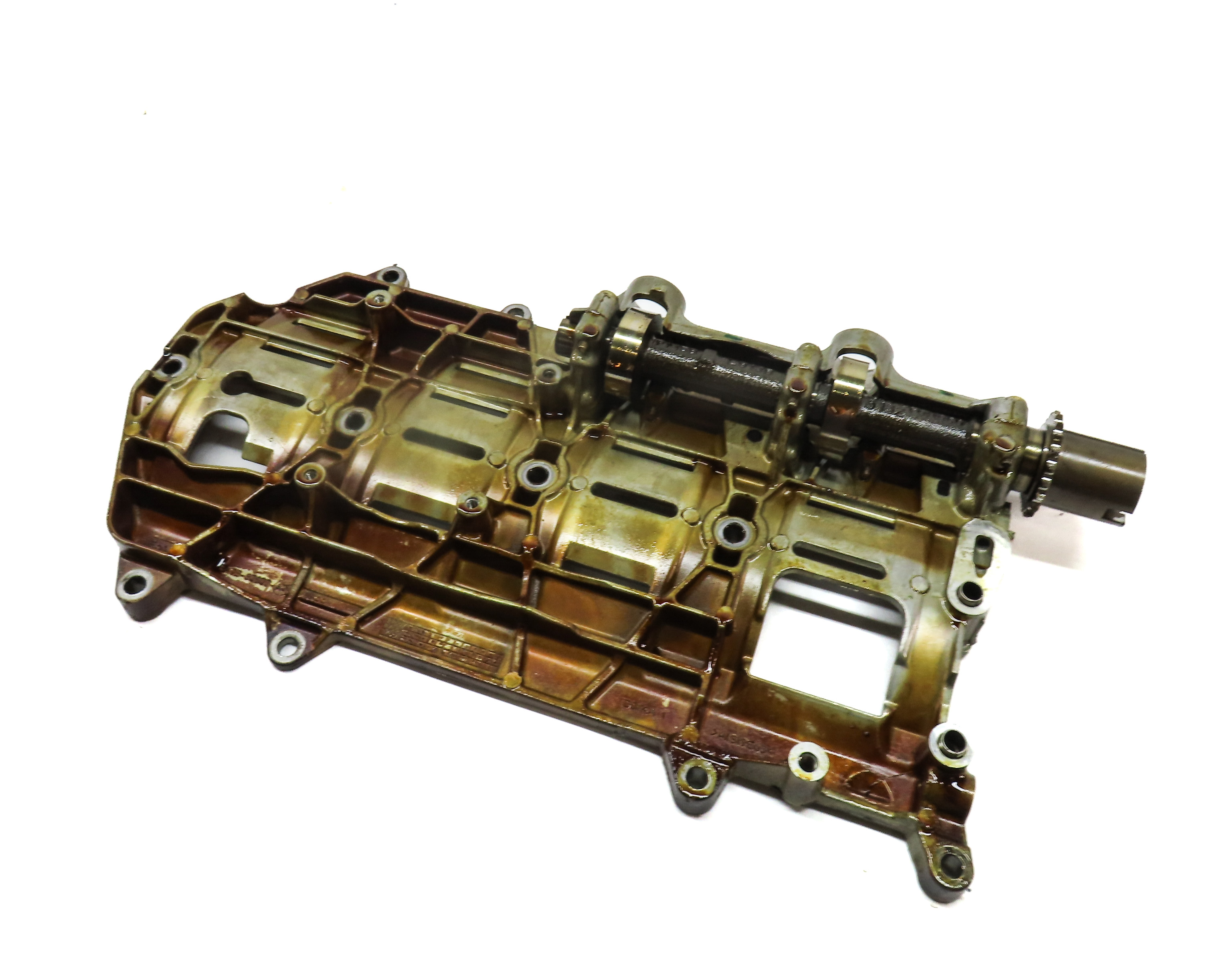 2010 LAND ROVER LR4 (L319) 5.0L NON SUPER ENGINE OIL PAN BAFFLE TRAY — exact item pictured